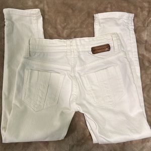 Burberry Girls Jeans size 5 years white